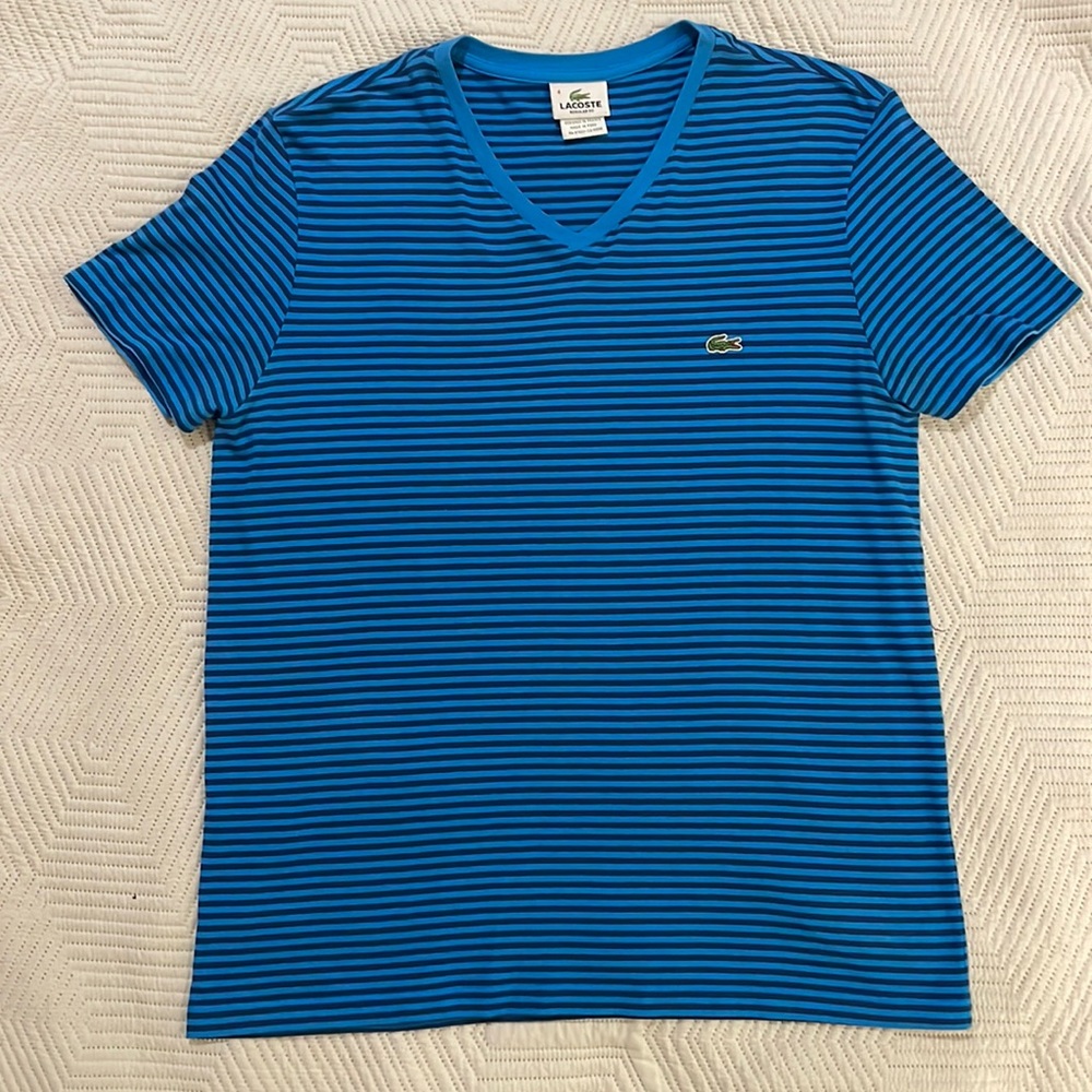 Lacoste men’s V neck T shirt